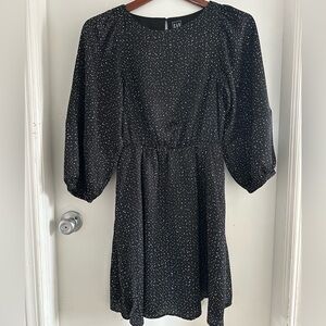🌻 GAP Speckle Print Puff Sleeve Dress 🌻